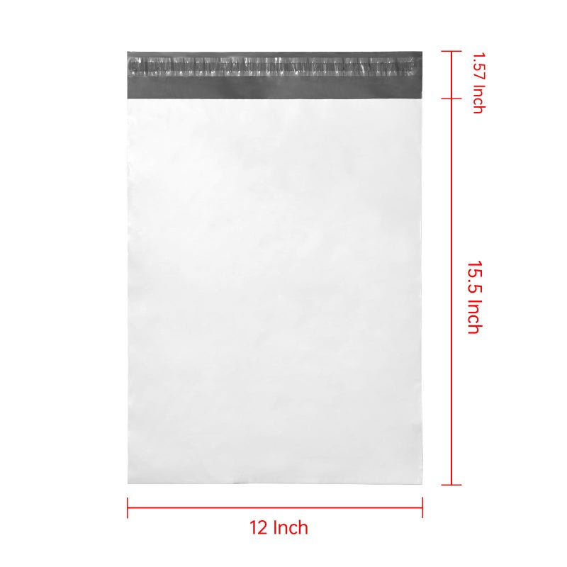Progo 100 ct 12x15.5 Self-seal Poly Mailers. Tear-proof, Water-resistant and Postage-saving Lightweight Plastic Shipping Envelopes/Bags. - Image 2